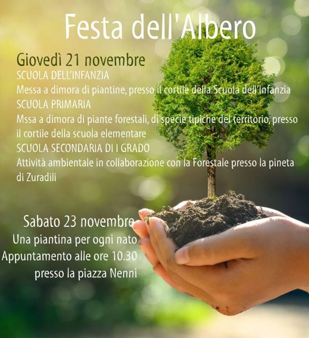 Festa dell’Albero – 21 e 23 Novembre