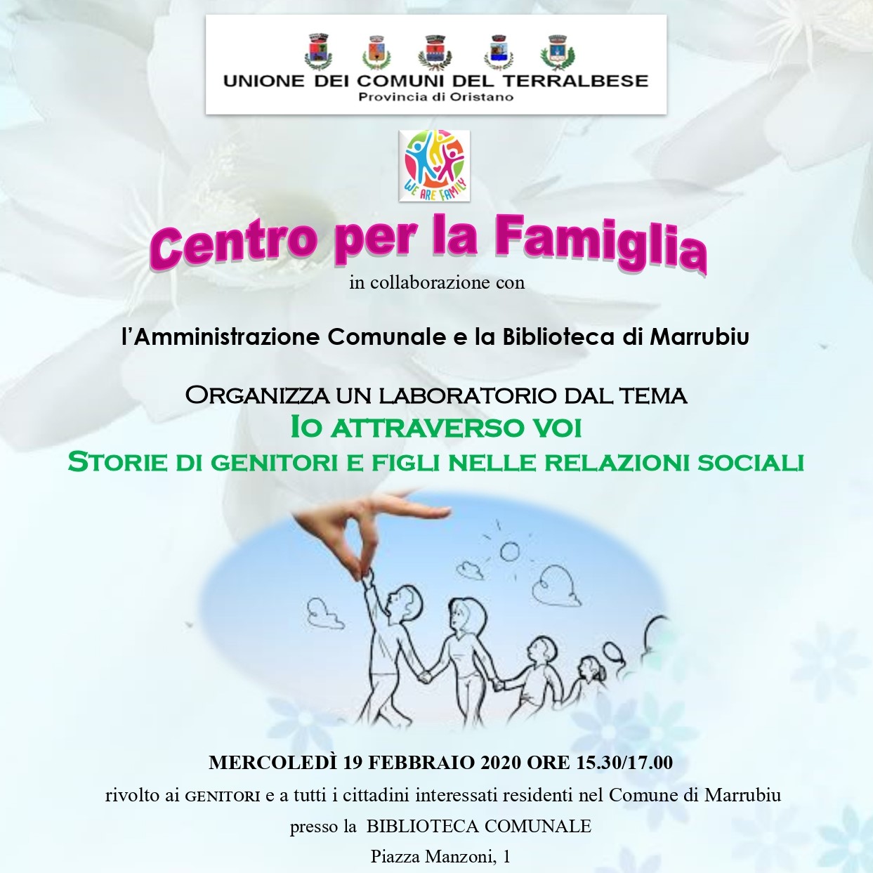 Laboratorio "io attraverso voi. storie di genitori e figli nelle relazioni sociali"