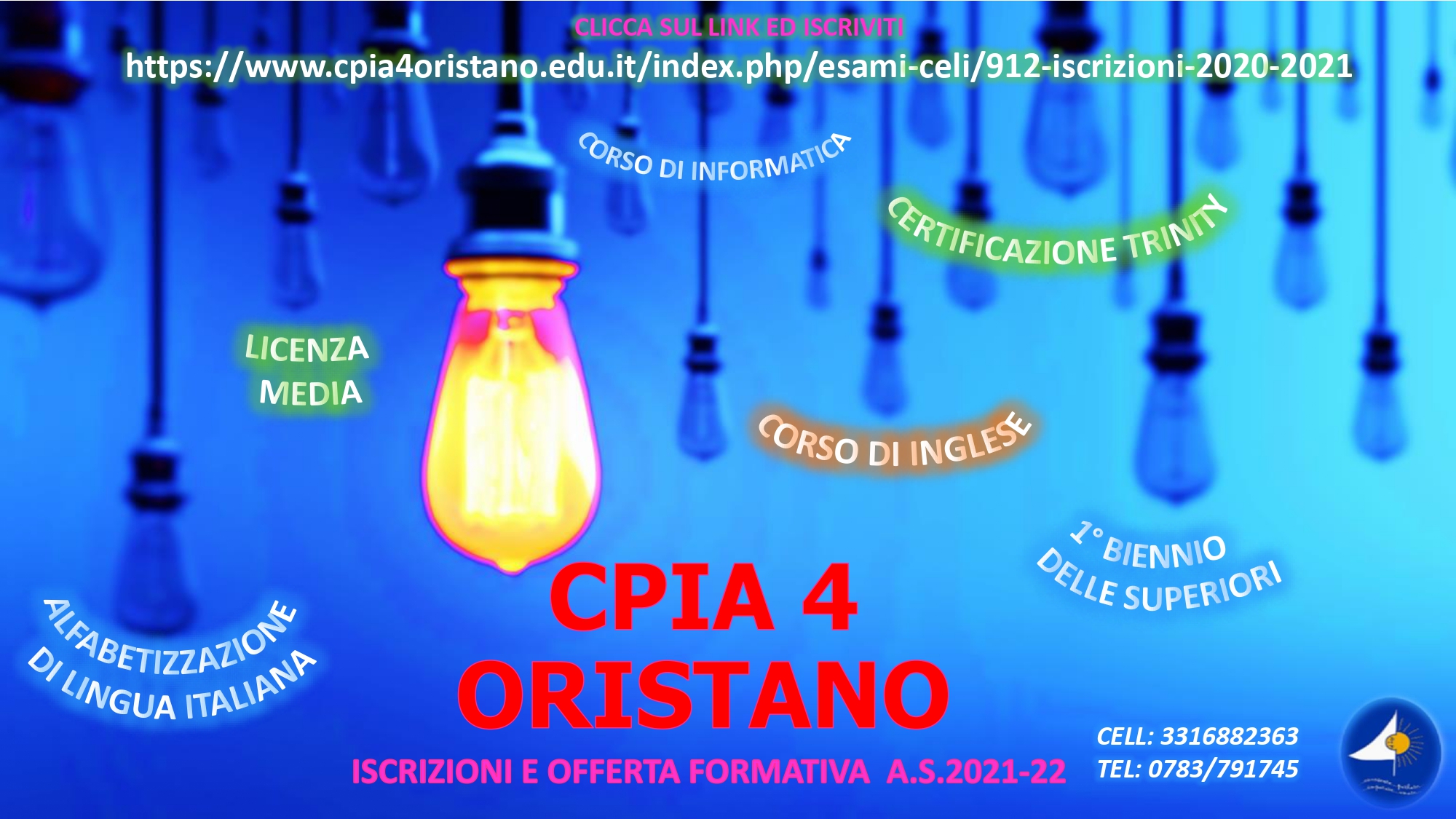 C.p.i.a.4 oristano - iscrizioni a.s. 2021/2022