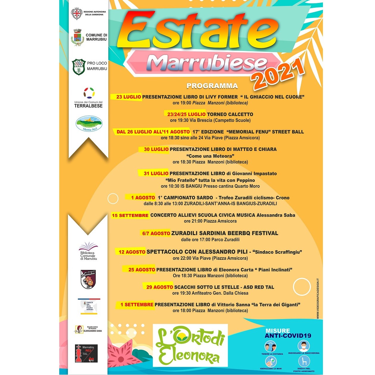 Programma estate marrubiese 2021