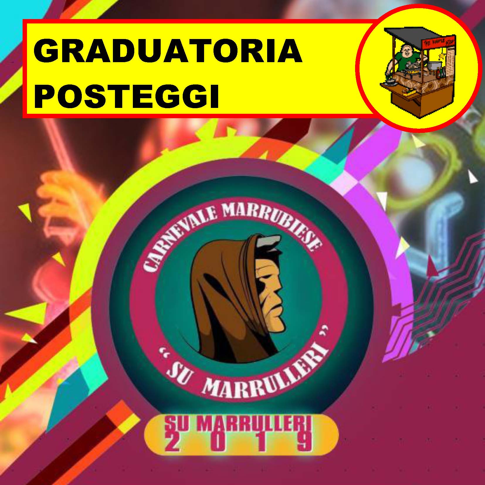 Carnevale Marrubiese 2019 – Avviso pubblicazione graduatoria assegnazione posteggi commercio su area pubblica liberi o non assegnati.